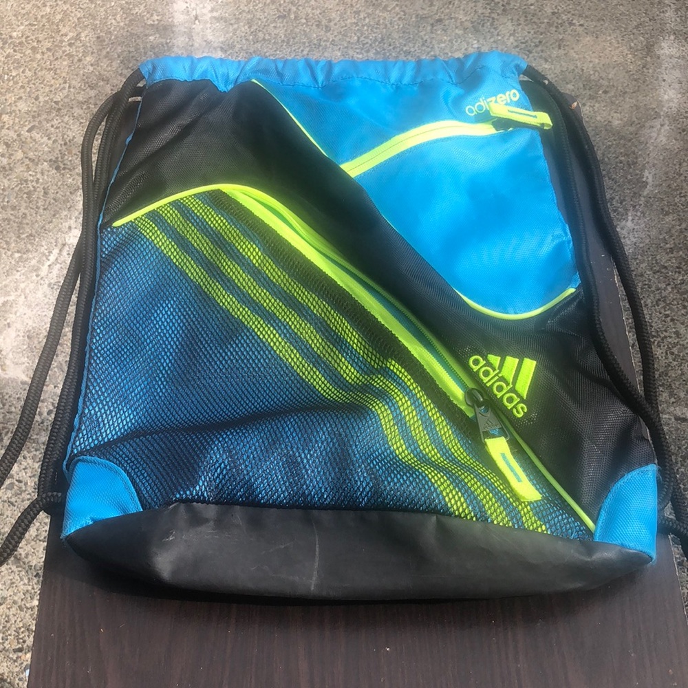 Adidas Blue and Black Backpack with Modern Athletic Design